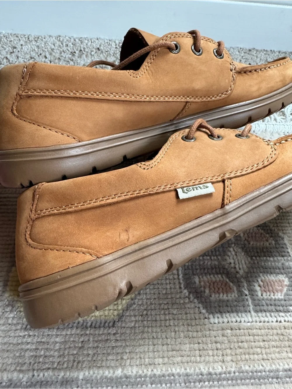 Men's Lems Mariner Boat Shoes in Tan